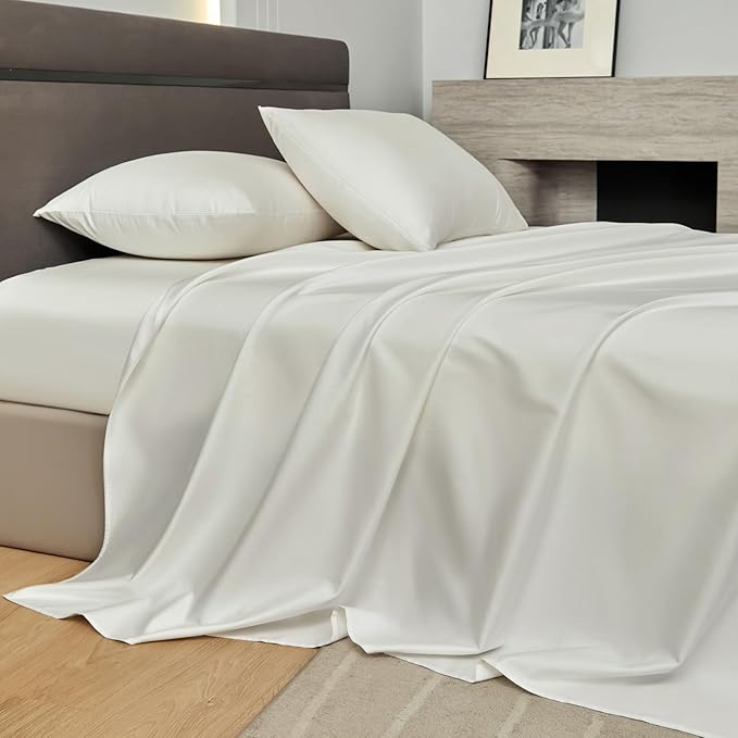 Sheet Set 800 Thread Count Long Staple Cotton Sateen Silky Soft Smooth Hotel Luxury 4