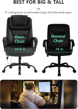 Office Exectuive Chair Big and Tall Office Chair 500lbs Wide Seat Computer Desk Chair