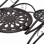 Cre Cra Metal 3 Tier Plant Stand Flower Pot Holder Potted Plant Stand Indoor Outdoor Display Rack for Patio Garden Balcony