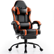 Ergonomic Gaming Chair with Footrest and Lumbar Support