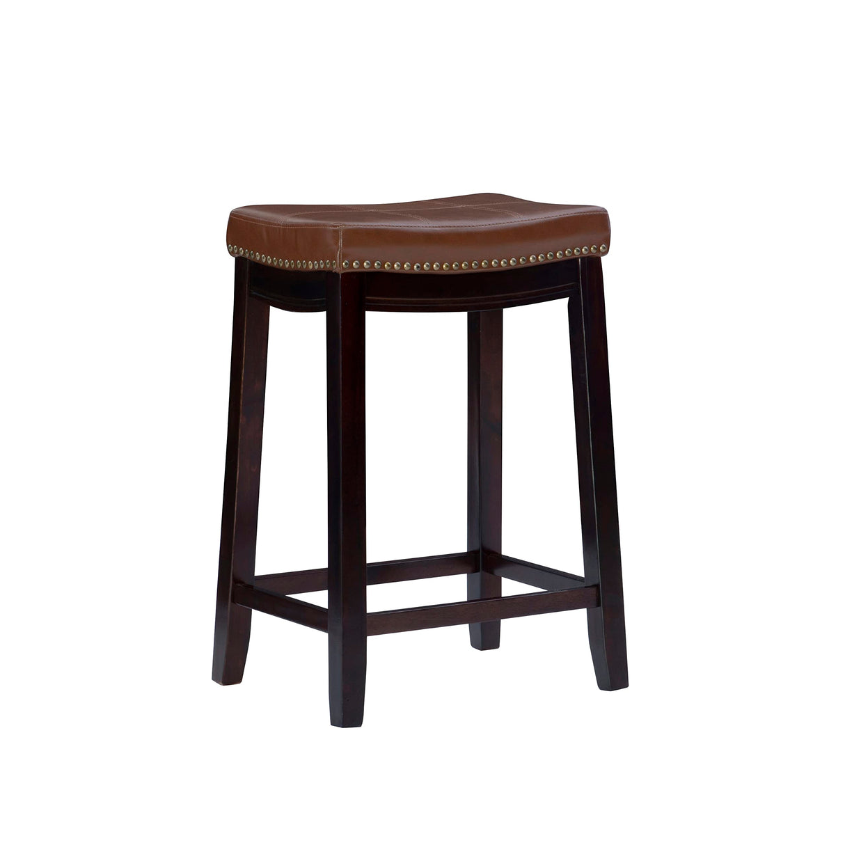 Cognac Backless Counter Stool