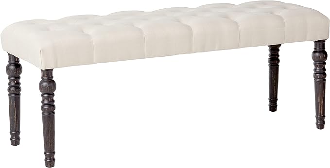 Velvet Storage Bench for Bedroom End of Bed, 65" Upholstered Rolled Armed Button Tufted Stool Bench,