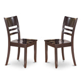 HLLY5-CAP-W 5 Piece Dining Set Includes a Round Dining Table with Pedestal and 4 Kitchen Chairs,