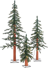 Pre-Lit Alpine Christmas Tree Set with UL Clear Lights, 2511-234C