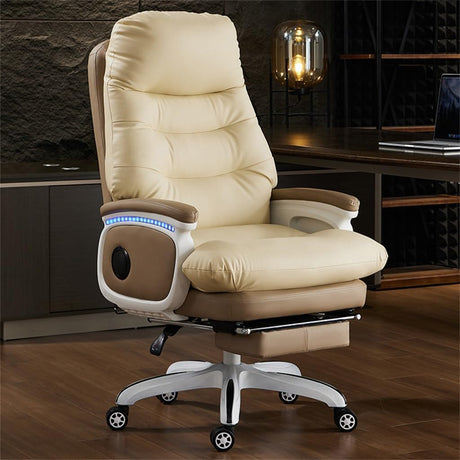 Office Chair Comfortable for Long Periods of Sitting Computer Chair Home Leather