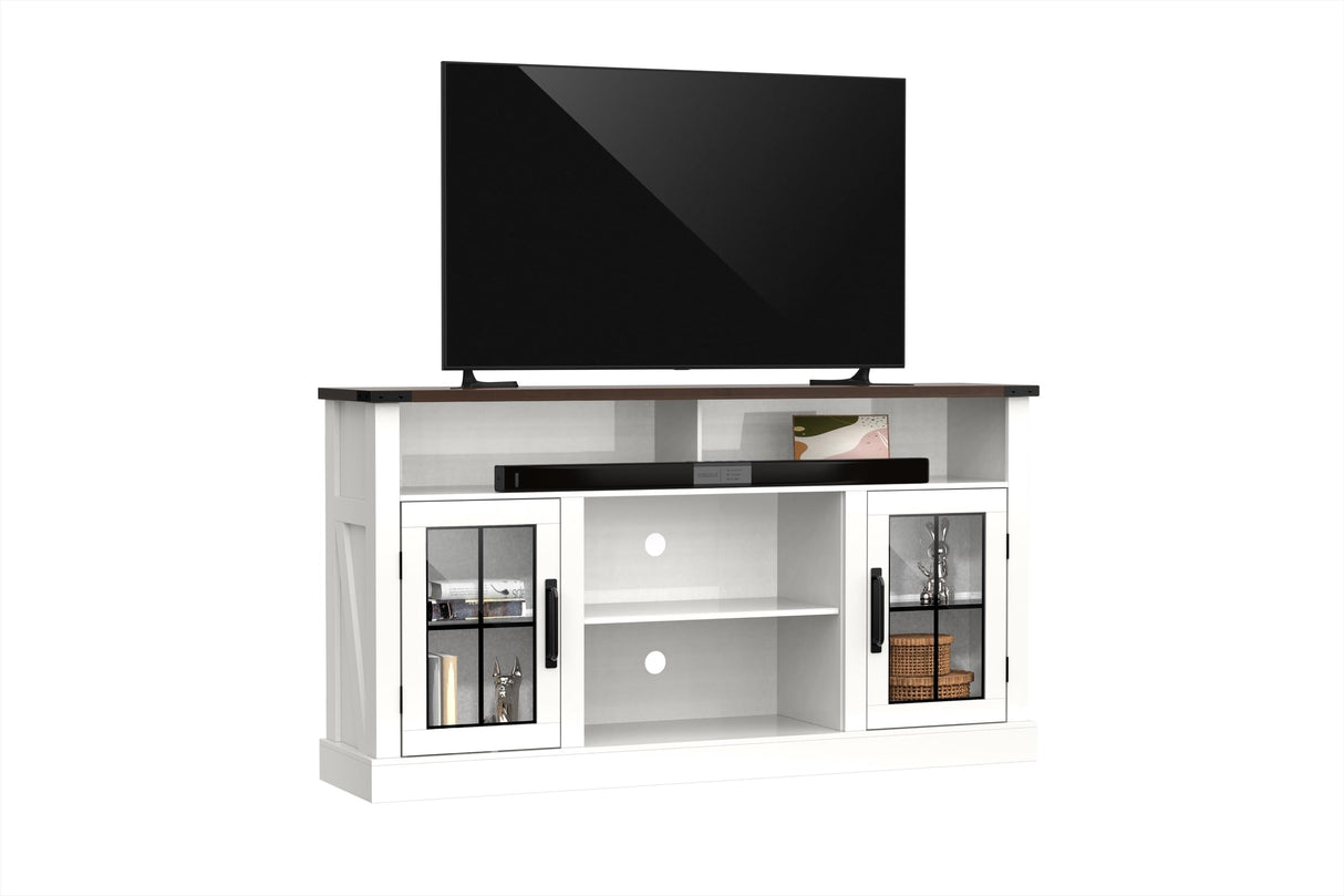 TV Stand, Entertainment Center with Adjustable LED Lights, TV Stand for Living Room,