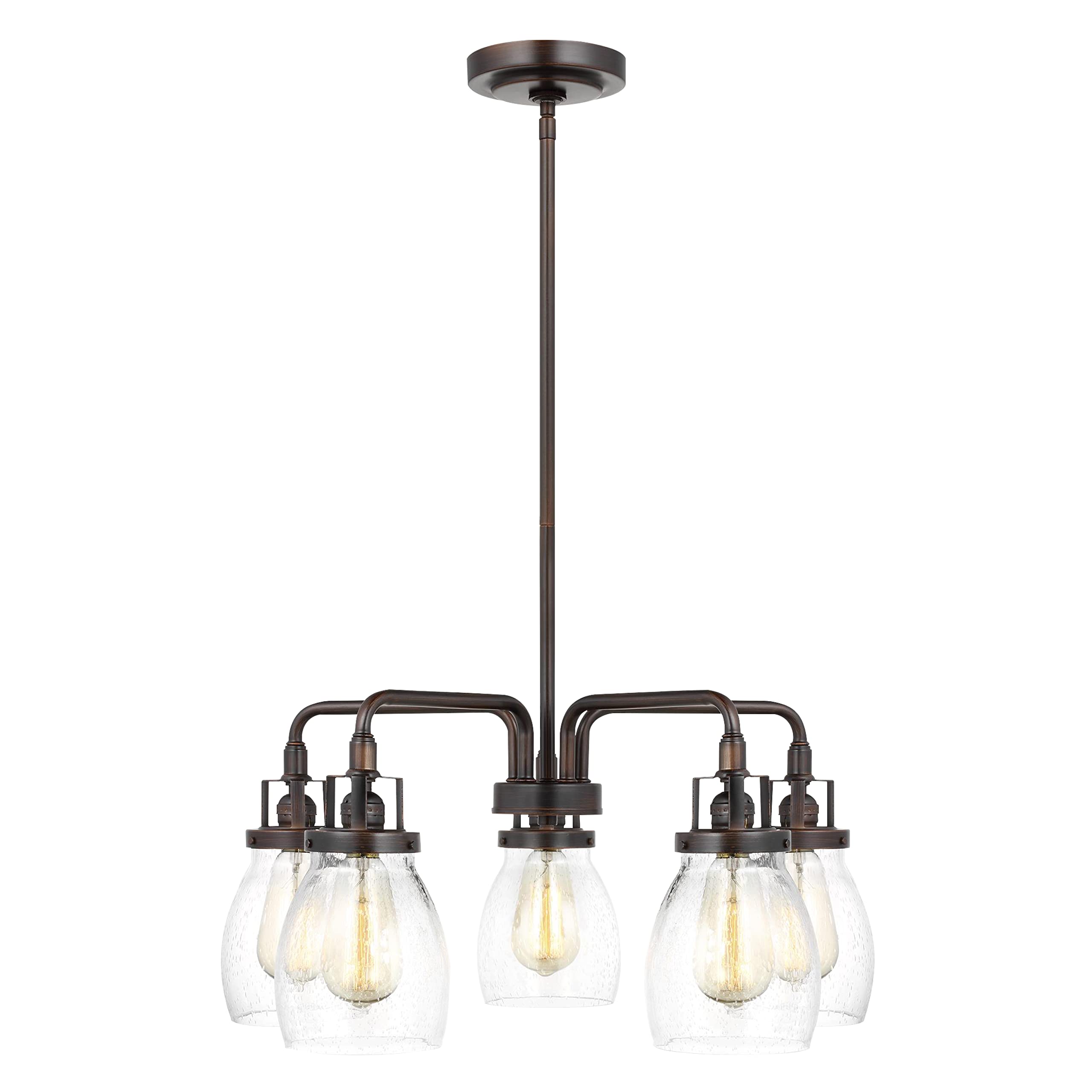 3114505EN7-710 Belton Five - Light Chandelier Hanging Modern Fixture, Bronze