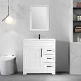 30" Modern Bathroom Vanity, Free Standing Storage Cabinet with Sink Combo Set