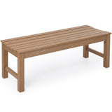 Outdoor Bench, 2-Person Patio Backless Bench with 800 lbs Weight Capacity