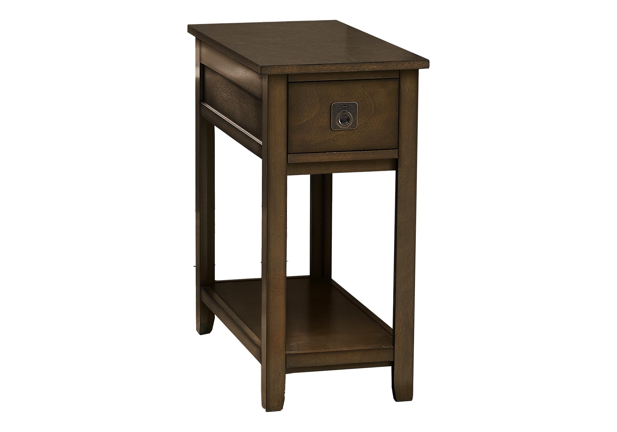 Accent Table, End, Side Table, Nightstand, Bedroom, Narrow, Storage Drawer
