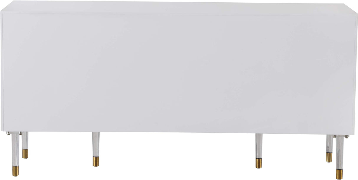 Furniture 315 Jive Collection Modern | Contemporary White Lacquer Sideboard/Buffet