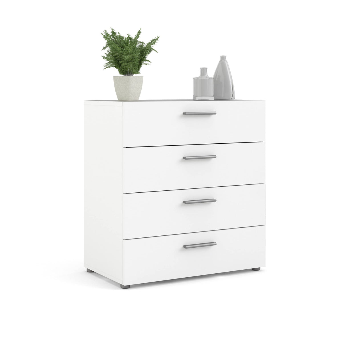 Austin 4 Drawer Chest, White