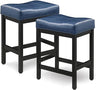 Bar Stools Set of 2, Counter Height Stools 24 Inch Saddle Stools