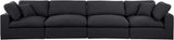 187Black-S158 Comfy Collection Modern | Contemporary Upholstered Modular Sofa