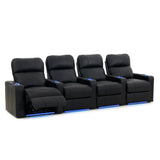 Turbo XL700 4 Seater Bonded Leather Home Theater Seating