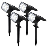 Solar Spot Lights Outdoor 64 Led