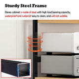 Home Theater Cabinet, Audio-Video Media Stand for Amplifier/Players/Record Player