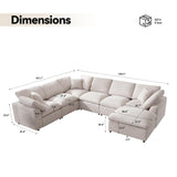 Modular Sectional Sofa Modern Oversized Cloud Couch