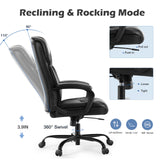 Ergonomic Computer Desk Chair for heavy people High Back & Lumbar Support Adjustable