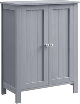 Bathroom Floor Storage Cabinet, Bathroom Storage Unit with 2 Adjustable Shelves,