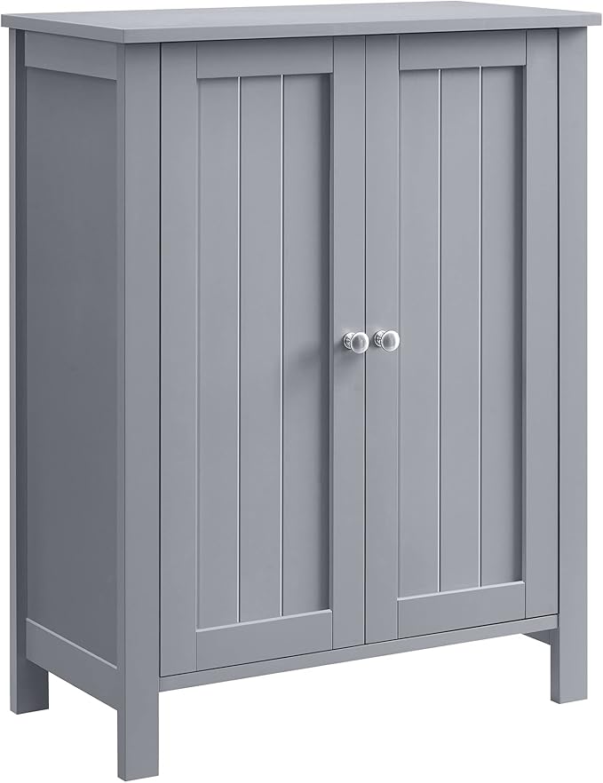 Bathroom Floor Storage Cabinet, Bathroom Storage Unit with 3 Drawers, 1 Adjustable Shelf,