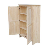 Double Jelly Cupboard-51 H Cupboard, 51-Inch, Unfinished