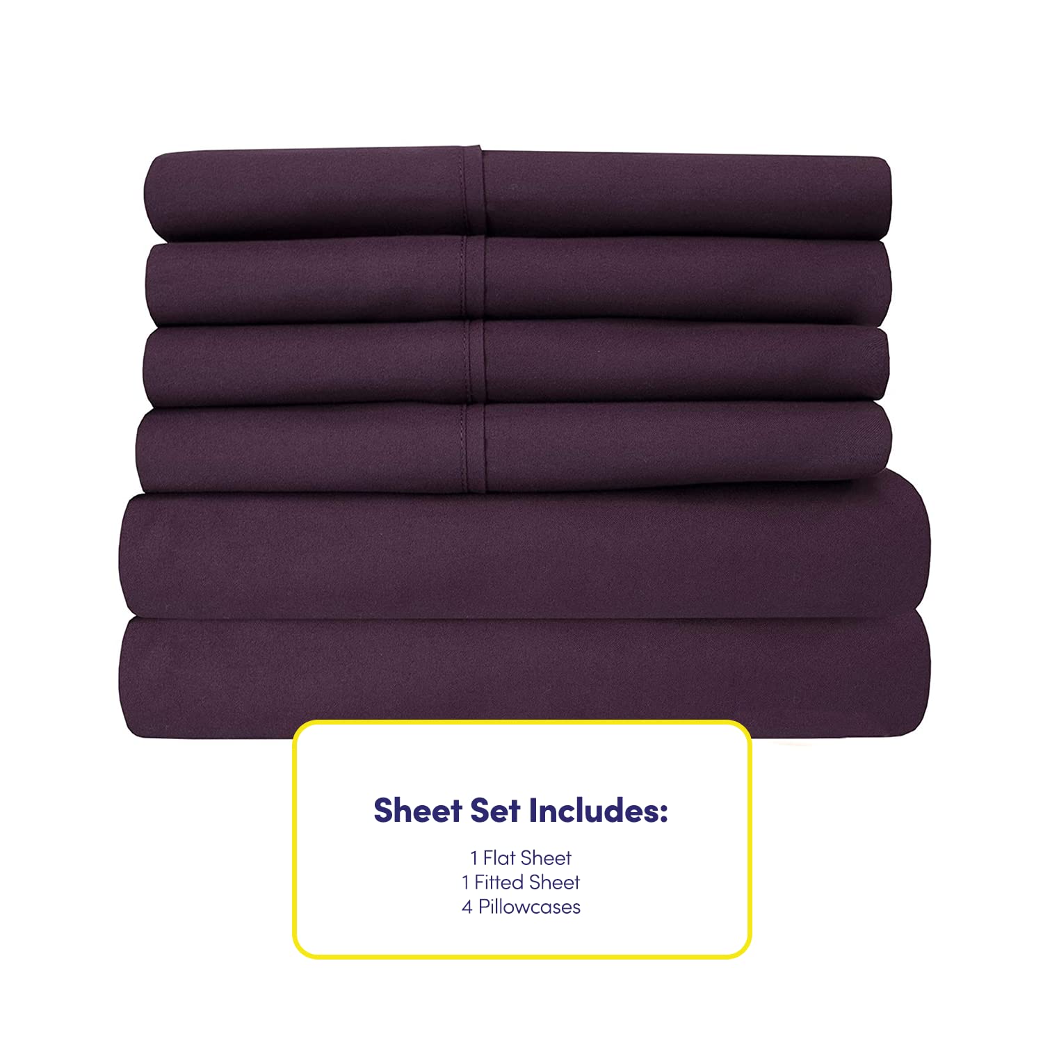 Deep Pocket King Sheet Set - 6 Piece 1500 Supreme Deluxe Collection Up to 21" Extra