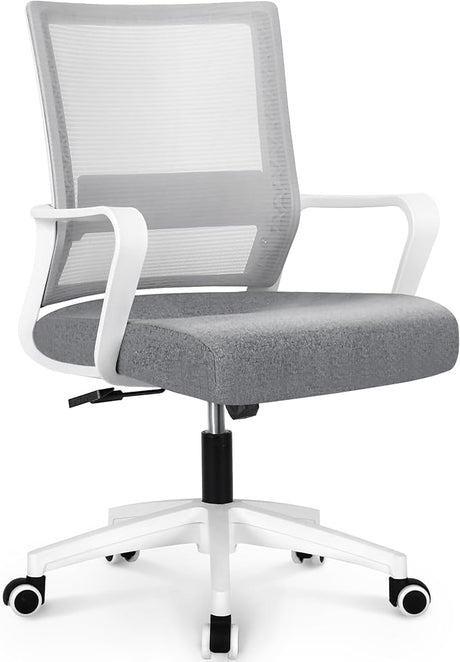 Office Chair Ergonomic Desk Chair Mid Back Mesh with Lumbar Support Comfortable