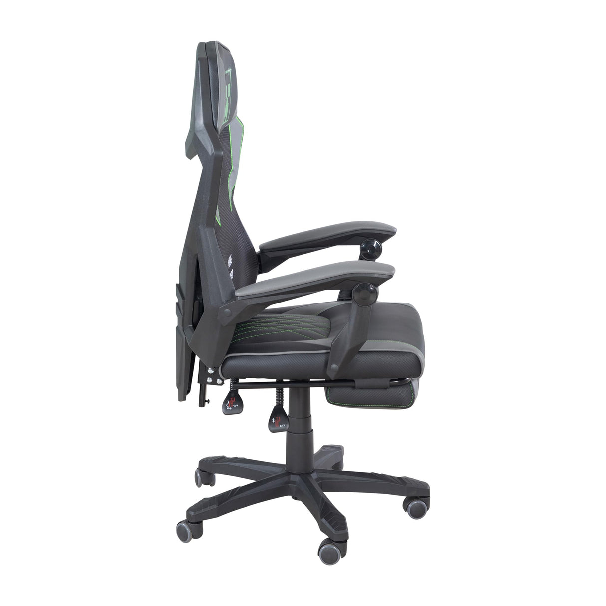Minecraft Gaming Chair - Height Adjustable High Back with Footrest