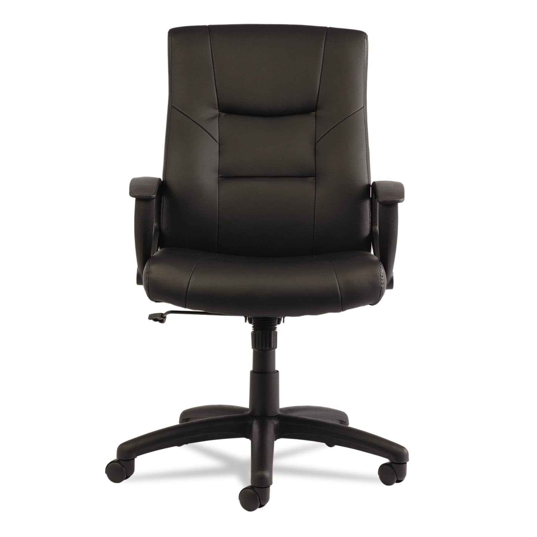 R4119 Alera Yr Series Executive High-Back Swivel/tilt Leather Chair, Black