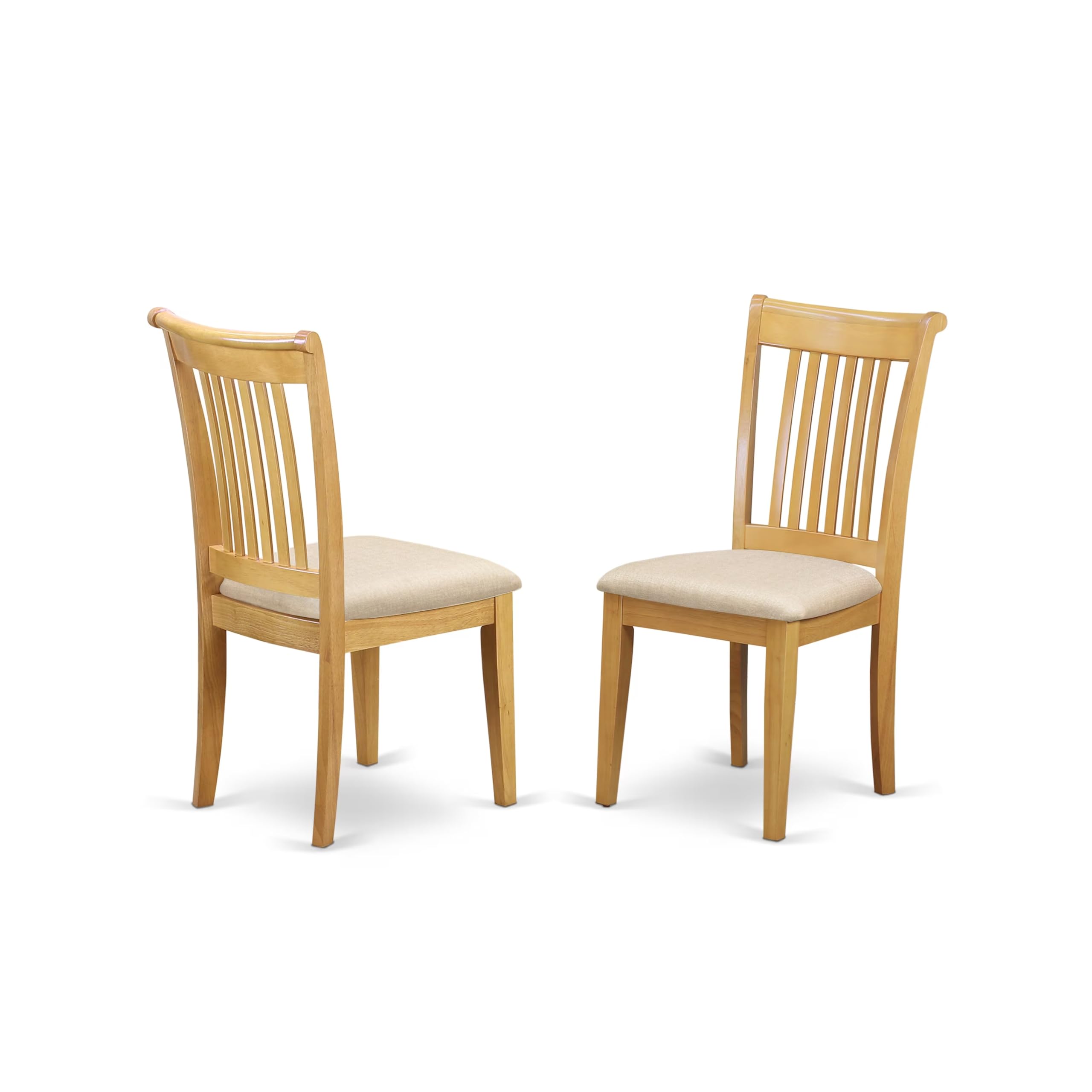 VAPO9-OAK-C 9 Piece Dining Table Set Includes an Oval Wooden Table with Butterfly Leaf