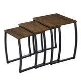 Nesting Tables, Vintage Side End Tables Living Room, Coffee Snack Table Set of 3