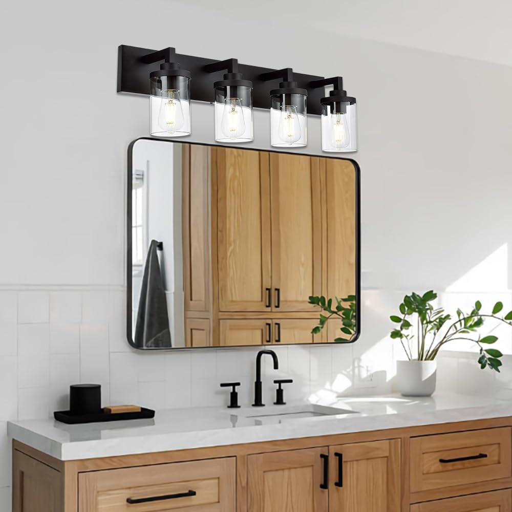 4-Light Vanity Lights Bathroom Light Fixtures Over Mirror Vintage Sconce Vanity