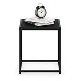 Camnus Modern Living End Table, Americano, 1 Tier, Metal Frame