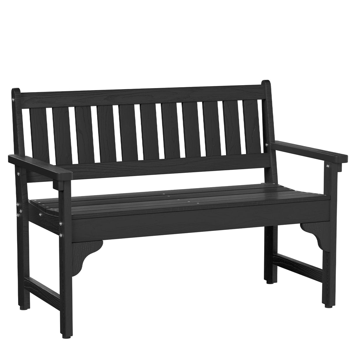 Amopatio Outdoor Bench, 2-Person Garden Bench Load up to 800 Lbs, Outdoor Benches