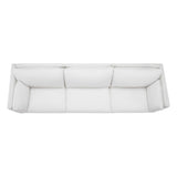 Sectional Modular Down Filled Sofa, Comfty Feather 3 Seat Cloud Couch