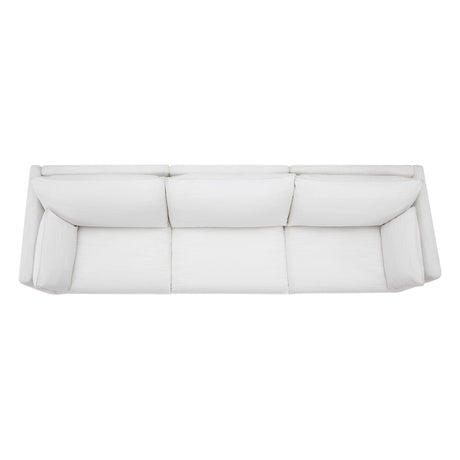 Sectional Modular Down Filled Sofa, Comfty Feather 3 Seat Cloud Couch