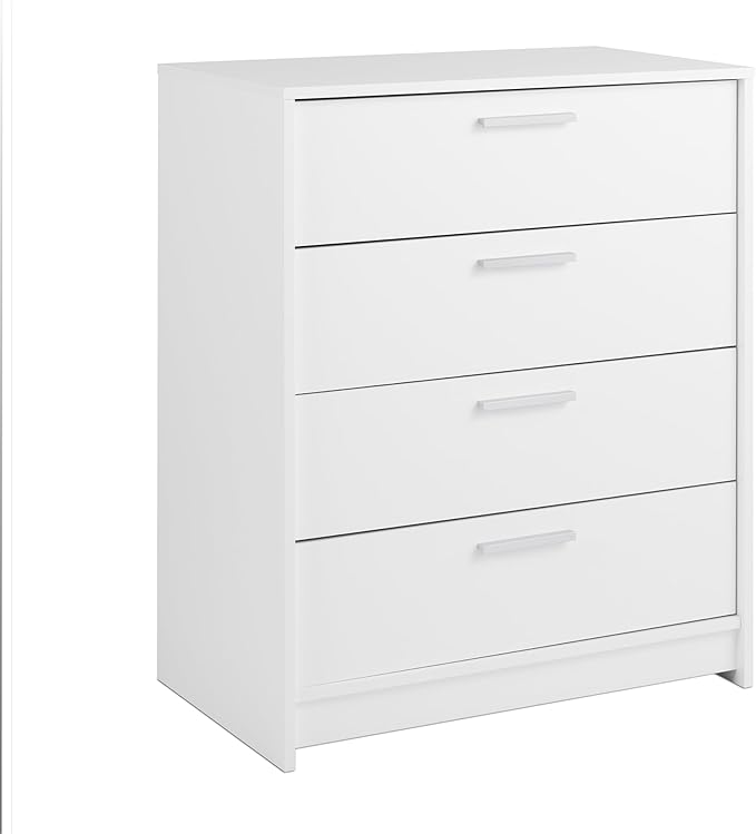 Astrid Simplistic 4-Drawer Dresser for Bedroom, Functional Bedroom Dresser Chest