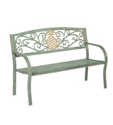 Weatherproof Pineapple Outdoor Bench | Holds Up to 300 lbs | Garden Patio Porch Park