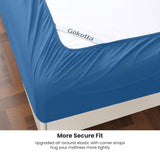 King Size Sheet Set, 4-Piece Brushed Microfiber Sheets for King Size Bed Set,