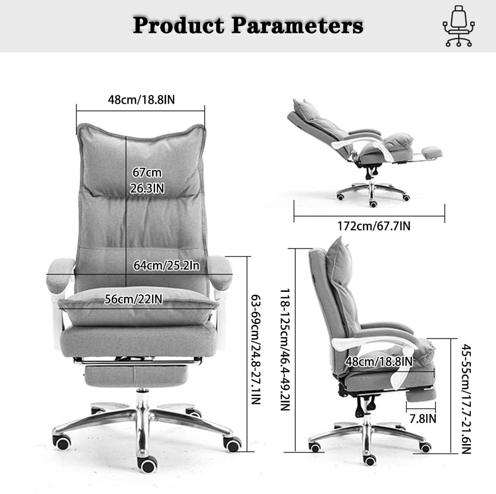 Big and Tall Comfortable Executive Chair - 330lbs Load Bearing | Reclining Game Chair