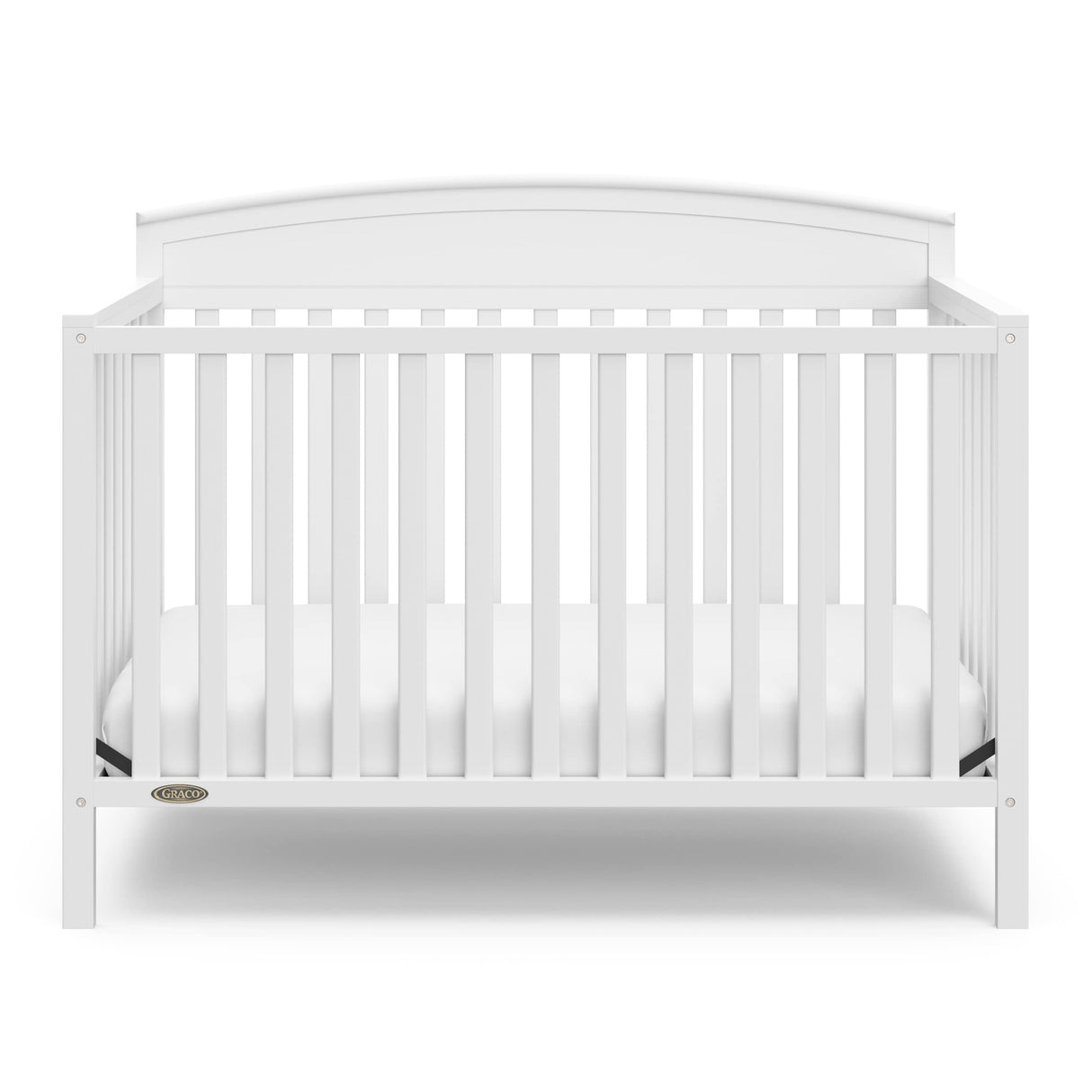 Benton 5-in-1 Convertible Crib with Drawer (Black) - Converts from Baby Crib to Toddler Bed,