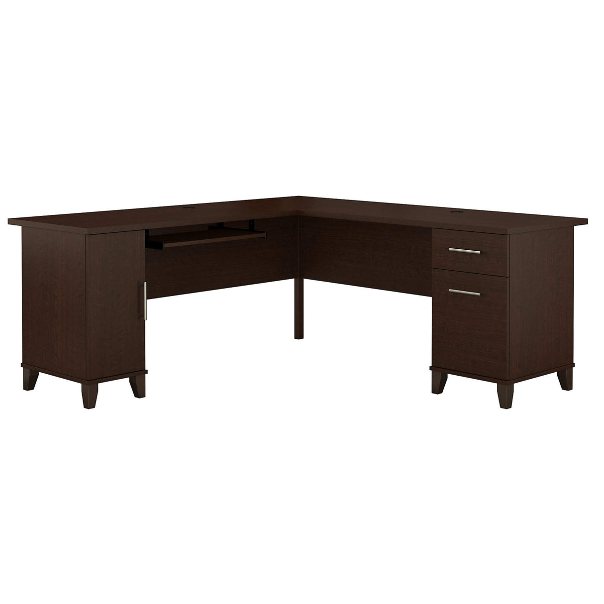 Somerset 72W L Shaped Desk with Storage in,