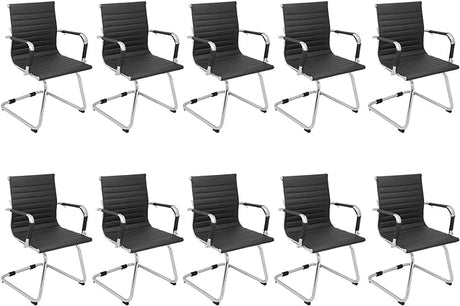 Conference Room Chairs Set of 6, 6 Pack Modern Office Guest Chairs