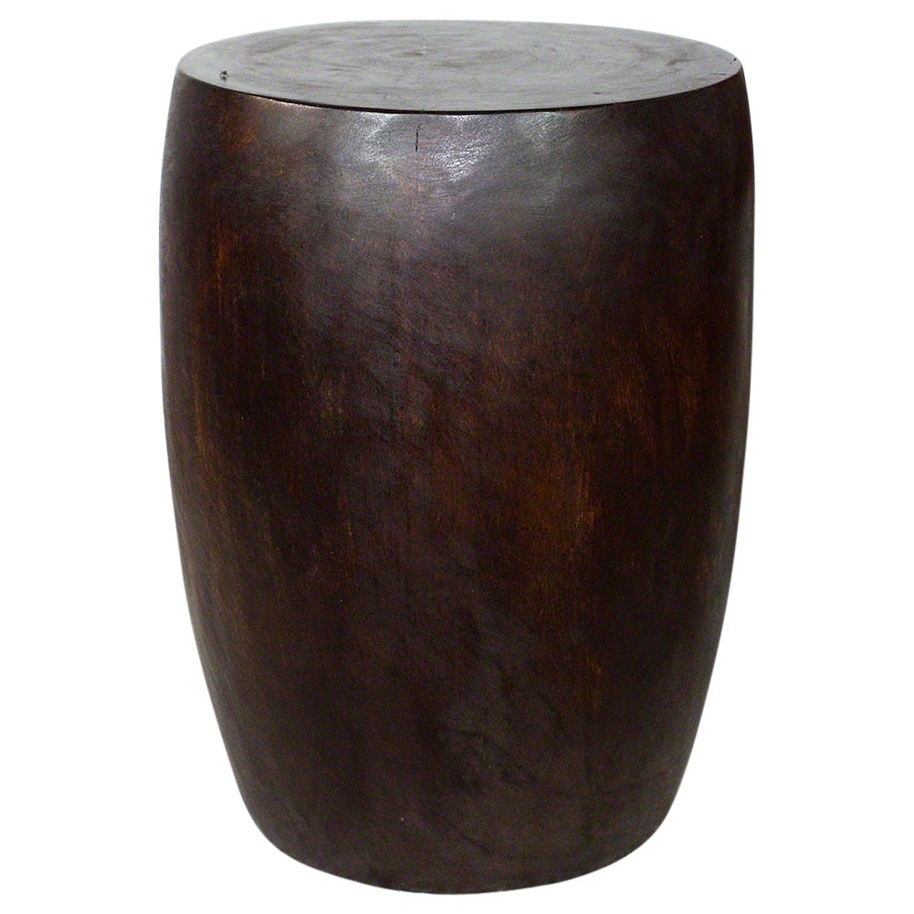 Merlot 14 in D Top x 15 in D x 20 in H Acacia Wood Dark Walnut Oil Fin