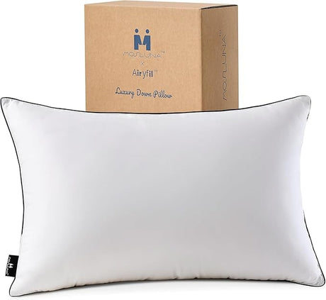 Goose Down Pillows Queen Size Set of 2, Luxury Hotel Collection Bed Pillow 2 Pack