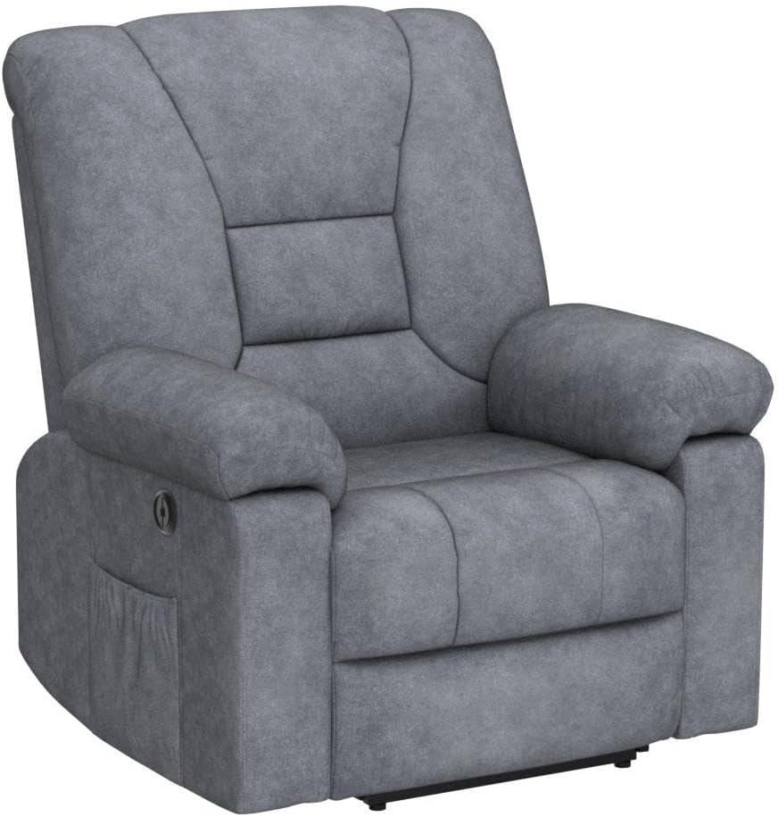 ElderEase Power Lift Recliner Chair with Massage, Heat & USB – Wing Back Design