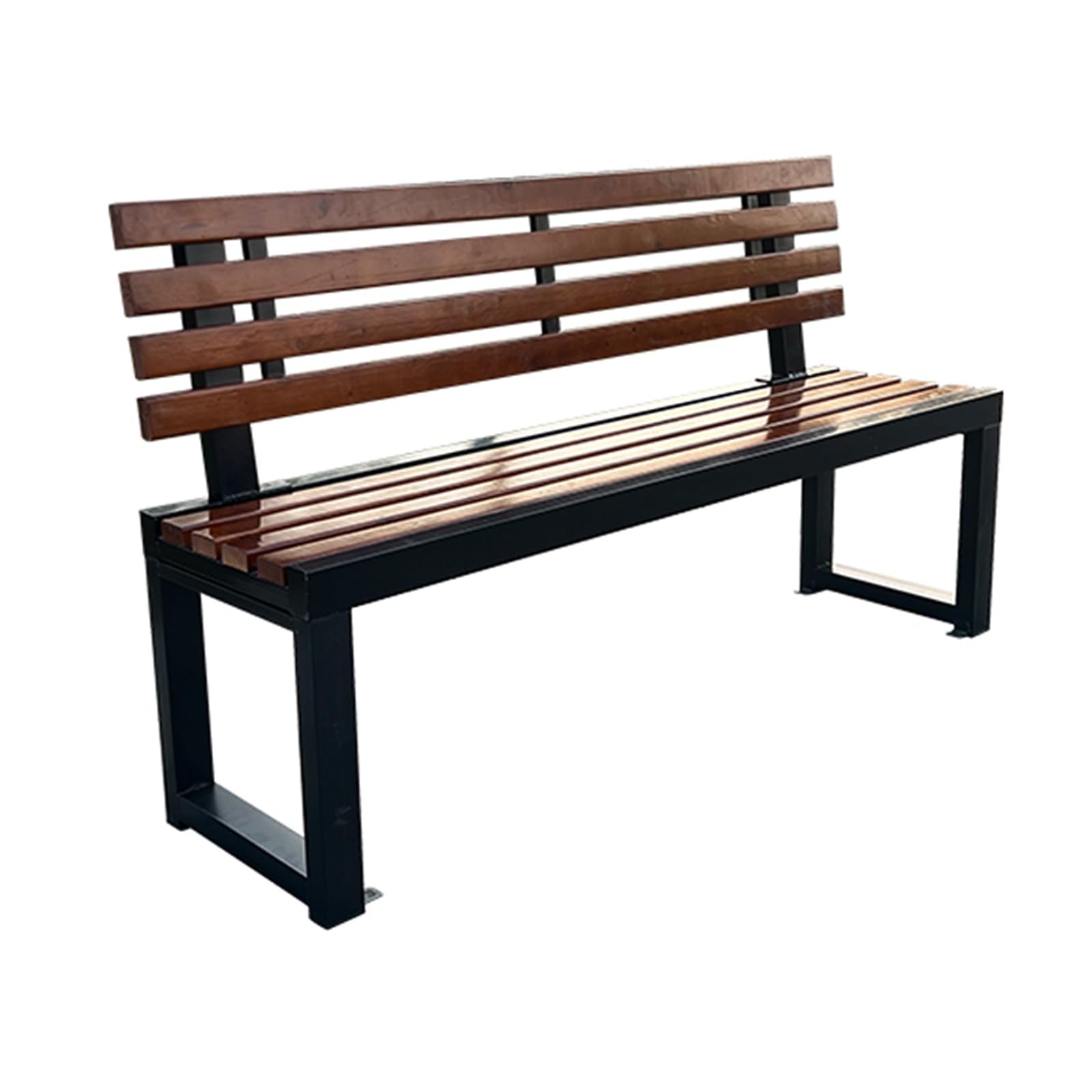 1m/1.2m Garden Bench, Outdoor Bench, Garden Chair with Backrest