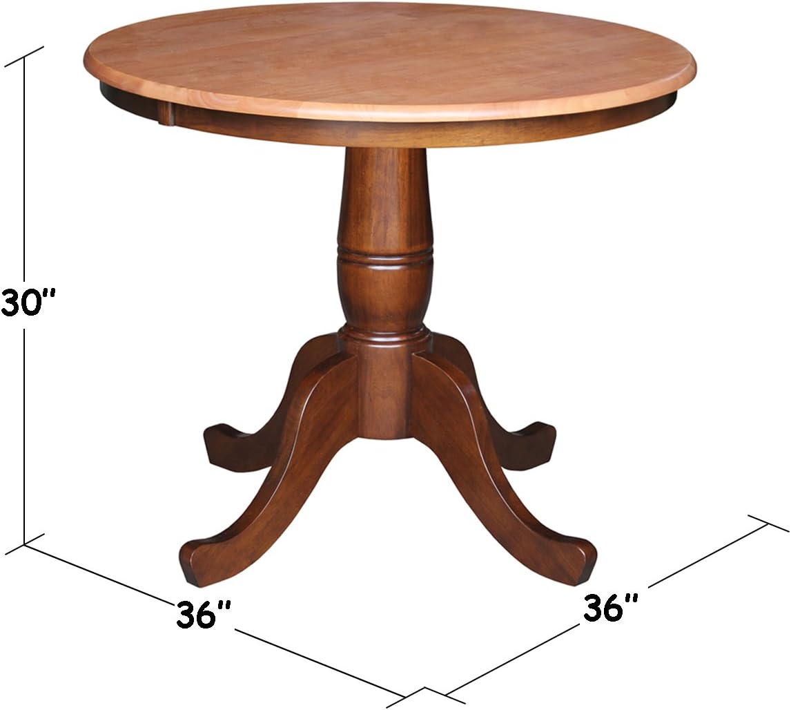 36-Inch Round by 30-Inch High Top Ped Table,