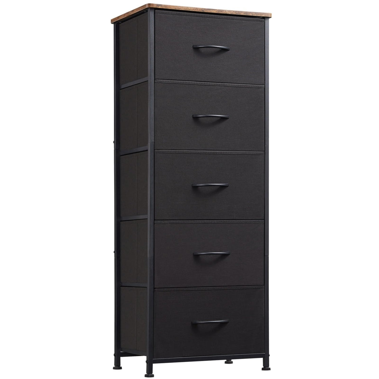 Tall Dresser for Bedroom with 5 Drawers, Storage Chest of Drawers with Removable Fabric